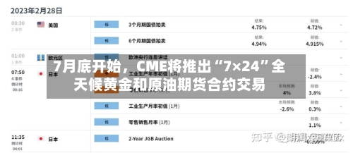 7月底开始，CME将推出“7×24	”全天候黄金和原油期货合约交易-第2张图片