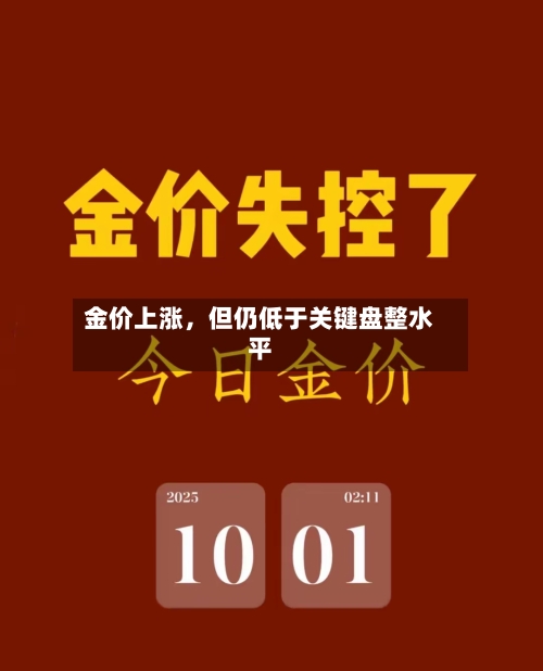 金价上涨，但仍低于关键盘整水平