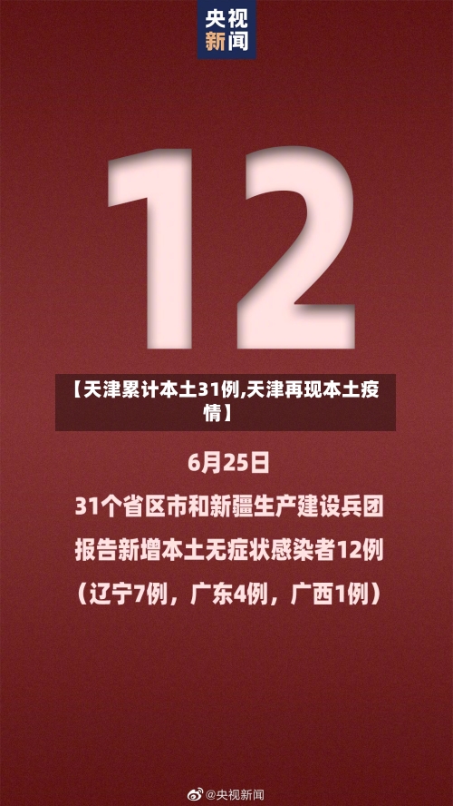 【天津累计本土31例,天津再现本土疫情】-第2张图片