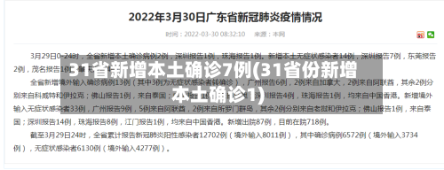 31省新增本土确诊7例(31省份新增本土确诊1)-第3张图片