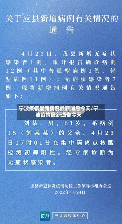 宁波疫情最新情况最新消息今天/宁波疫情最新通告今天
