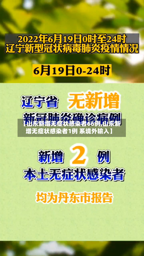 【山东新增无症状感染者66例,山东新增无症状感染者1例 系境外输入】-第2张图片