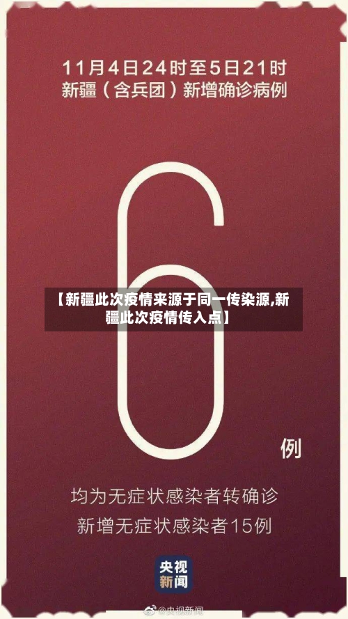 【新疆此次疫情来源于同一传染源,新疆此次疫情传入点】-第3张图片