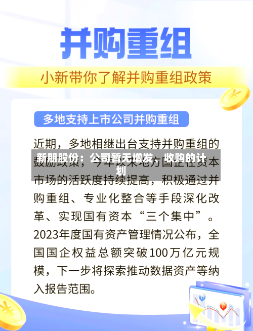新朋股份：公司暂无增发、收购的计划-第3张图片