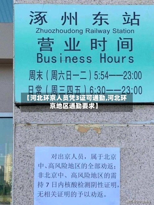 【河北环京人员凭3证可通勤,河北环京地区通勤要求】