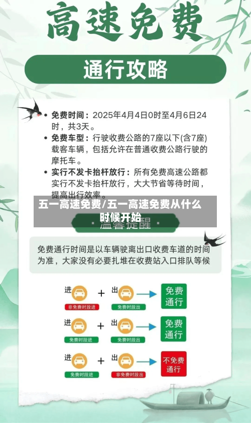 五一高速免费/五一高速免费从什么时候开始-第2张图片